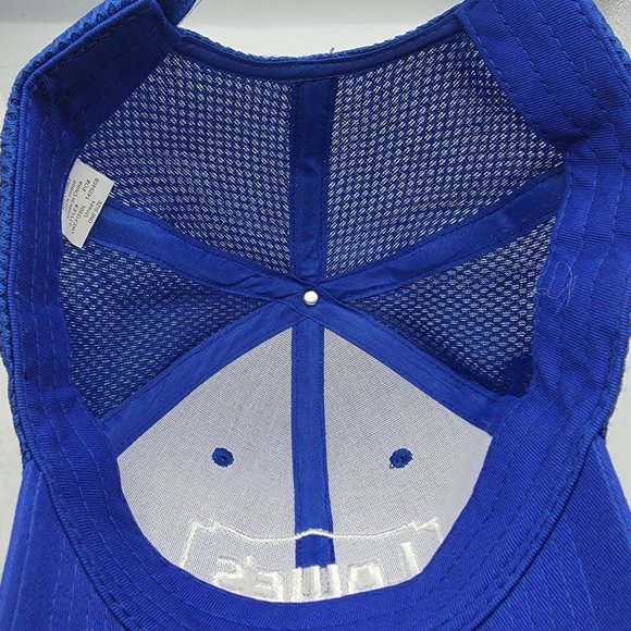 Lowes Logo Hat Adult Strapback Blue Mesh Baseball Cap Employee - Picture 7 of 9